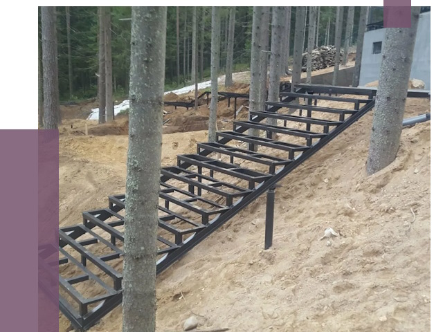 Монтаж металлических лестниц в Павловском Посаде от 13465 руб. 