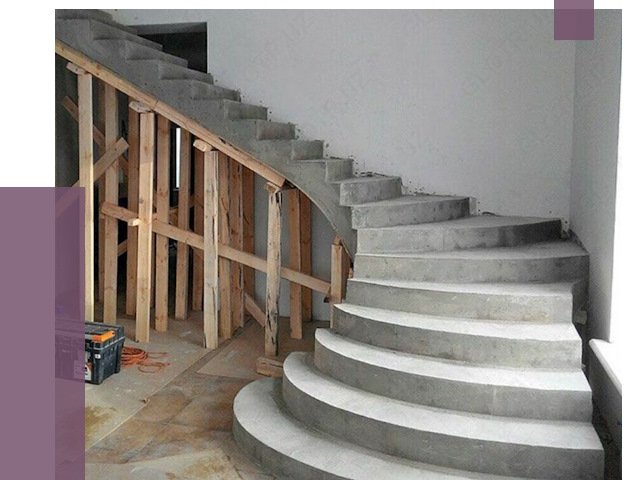 Изготовление бетонных лестниц под ключ в Павловском Посаде от 19816 руб. | ПРОЛЁТ-Пвл