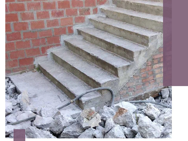 Демонтаж бетонных лестниц в Павловском Посаде: быстро и безопасно