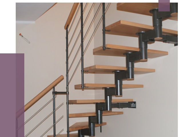 Изготовление модульных лестниц в Павловском Посаде от 11432 руб. 