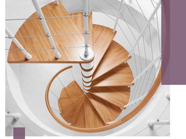 Изготовление винтовых лестниц под ключ в Павловском Посаде