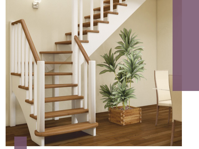 Г-образные лестницы под ключ в Павловском Посаде — изготовление и монтаж