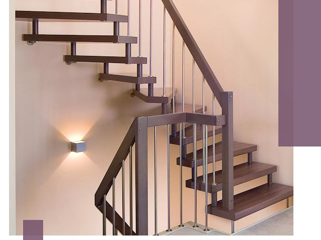 Изготовление лестниц на больцах в Павловском Посаде под ключ