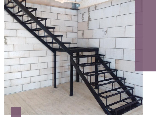 Лестницы на металлокаркасе под ключ в Павловском Посаде — изготовление и монтаж