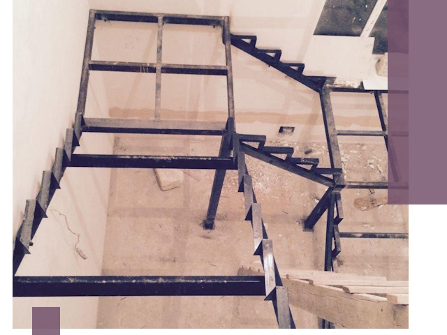 Монтаж лестниц на металлокаркасе в Павловском Посаде быстро и качественно