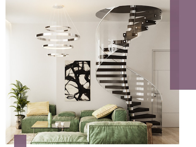 Лестницы для двухуровневой квартиры в Павловском Посаде — изготовление и монтаж