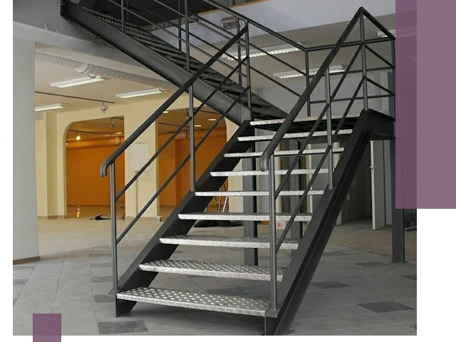 Лестницы для офиса в Павловском Посаде: изготовление, монтаж, демонтаж