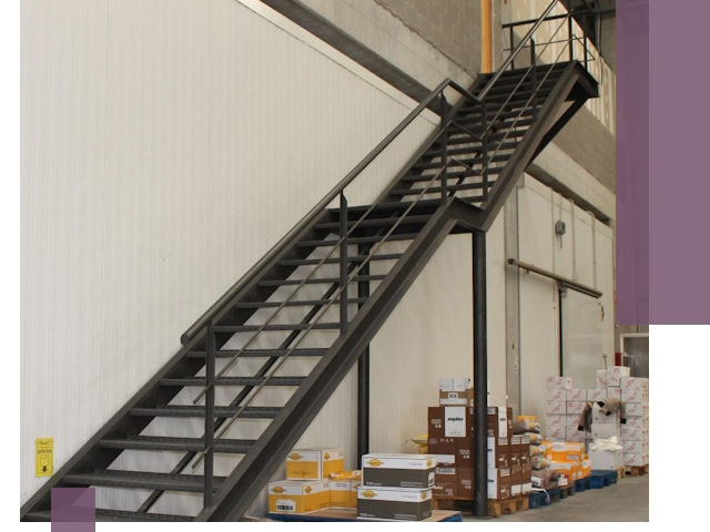 Лестницы для производства в Павловском Посаде — изготовление и монтаж