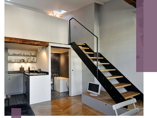 Лестницы на антресоль под ключ в Павловском Посаде — изготовление и монтаж