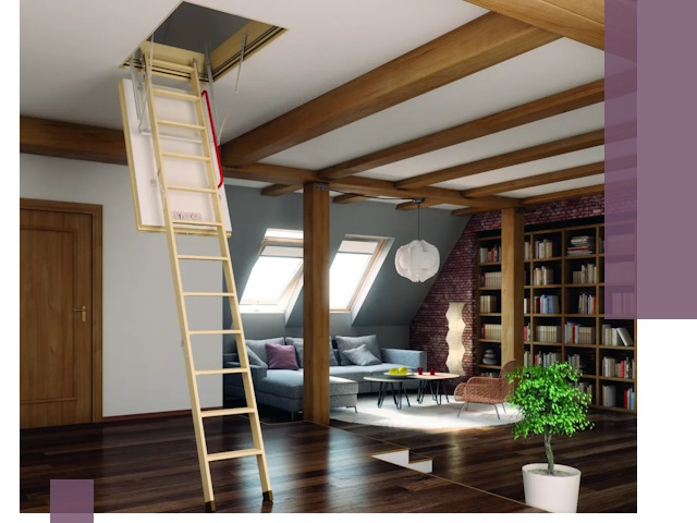 Чердачные лестницы под ключ в Павловском Посаде: изготовление и монтаж