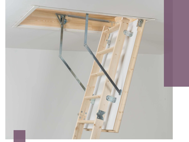 Установка чердачной лестницы под ключ в Павловском Посаде