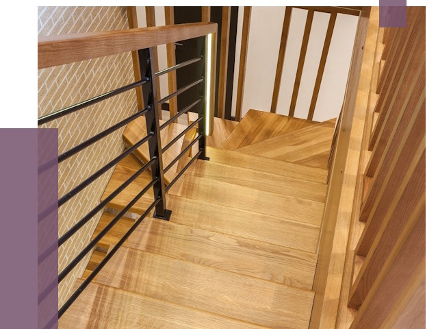 Лестницы из ясеня в Павловском Посаде под ключ от 9959 руб. 