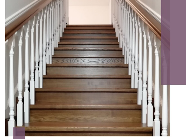 Лестницы из ясеня на заказ в Павловском Посаде — изготовление и монтаж