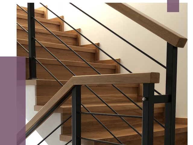 Обшивка металлической лестницы деревом в Павловском Посаде от 4319 руб. 