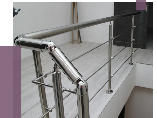 Перила из нержавеющей стали в Павловском Посаде от 8943 руб. под ключ | ПРОЛЁТ-Пвл