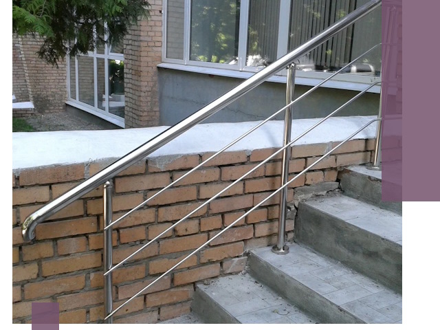 Перила из нержавеющей стали высокого качества в Павловском Посаде