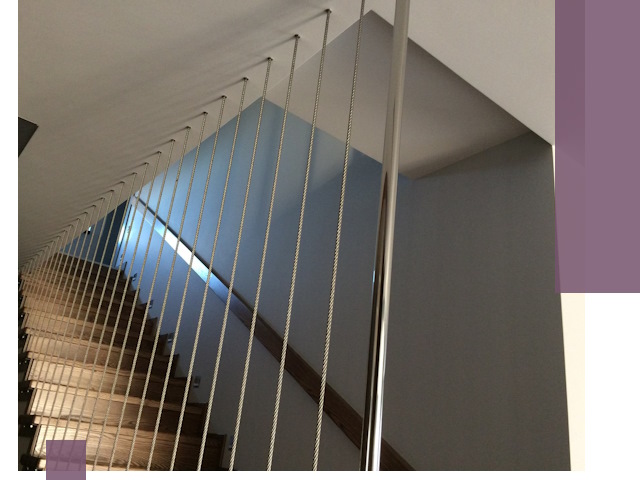 Тросовые перила под ключ в Павловском Посаде — производство и монтаж