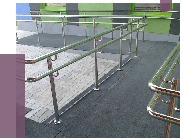 Ограждения пандусов в Павловском Посаде от 4319 руб. монтаж | ПРОЛЁТ-Пвл