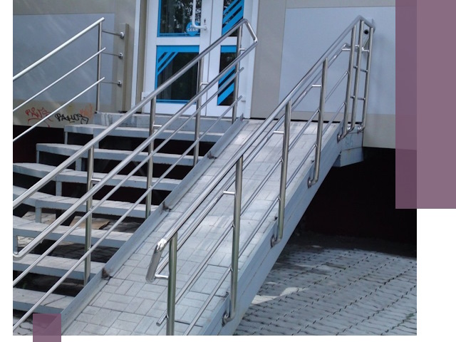 Пандус на крыльцо под ключ в Павловском Посаде: монтаж и изготовление