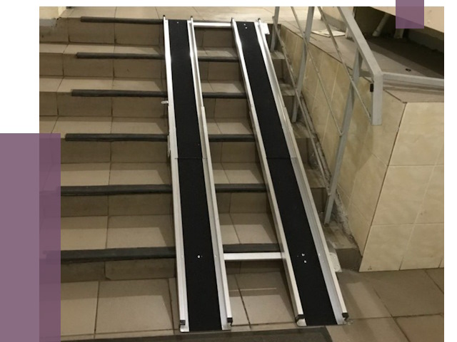 Установка пандуса в подъезд в Павловском Посаде от 7926 руб. под ключ | ПРОЛЁТ-Пвл