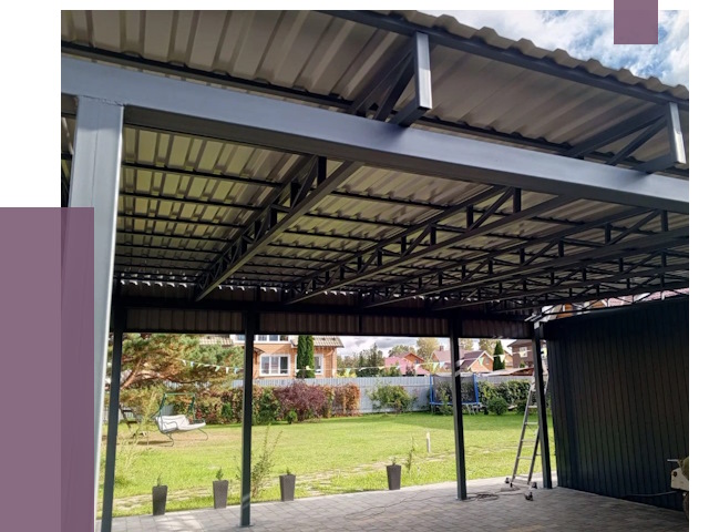 Монтаж навесов в Павловском Посаде от 7317 руб. — установка навеса | ПРОЛЁТ-Пвл