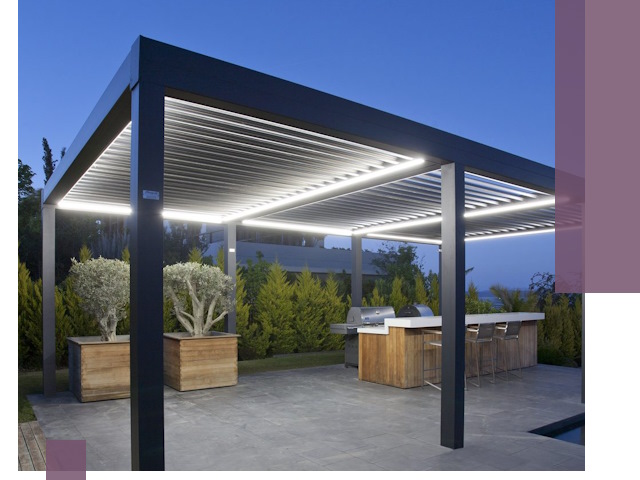 Навесы отдельно стоящие под ключ в Павловском Посаде из металла и поликарбоната