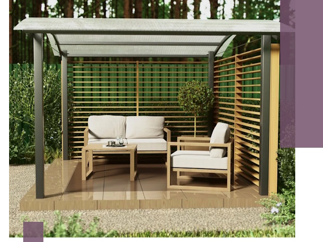 Навесы для дачи в Павловском Посаде: изготовление, монтаж и демонтаж