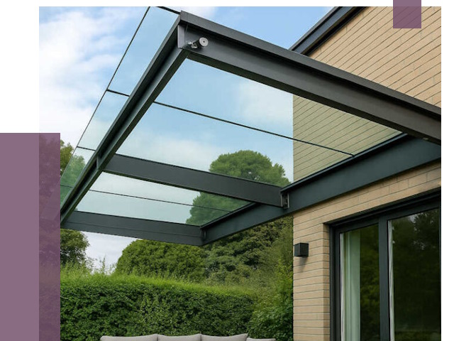 Стеклянные навесы и козырьки в Павловском Посаде от 12194 руб.