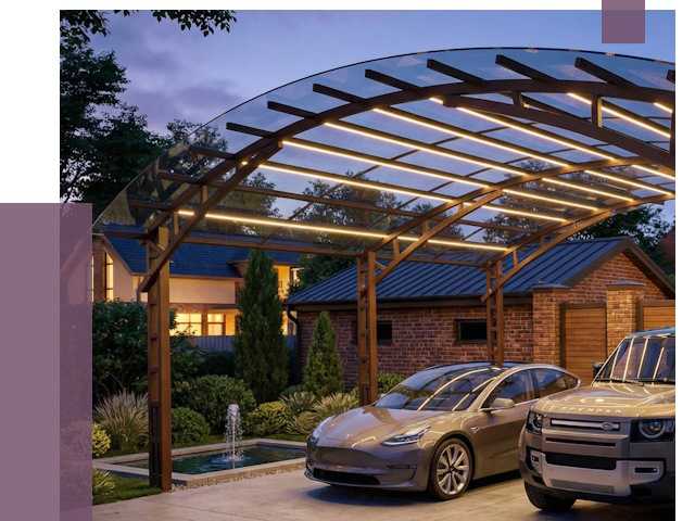 Металлические навесы в Павловском Посаде от 12601 руб. под ключ — ПРОЛЁТ-Пвл