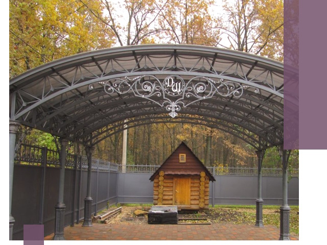 Кованые навесы премиум-класса под заказ в Павловском Посаде