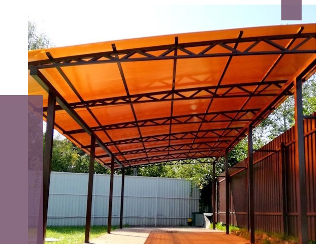 Односкатные навесы под ключ в Павловском Посаде от 13058 руб. 