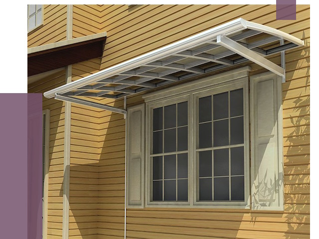 Козырьки над окнами в Павловском Посаде от 7571 руб. — монтаж, покупки | ПРОЛЁТ-Пвл