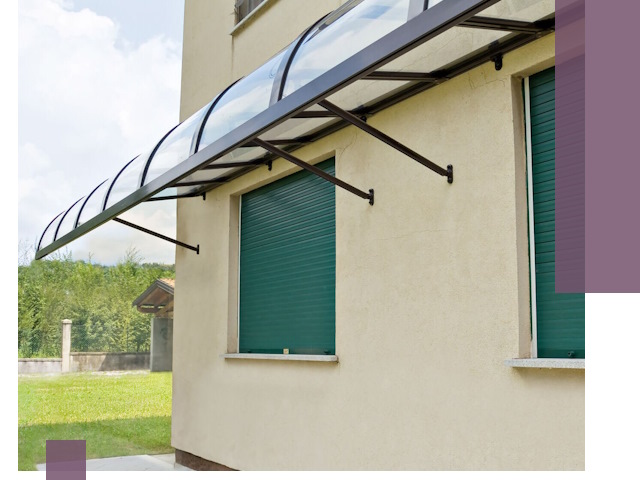 Козырьки над окнами в Павловском Посаде — изготовление и монтаж по выгоде