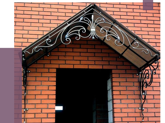 Металлические козырьки в Павловском Посаде от 10619 руб. 