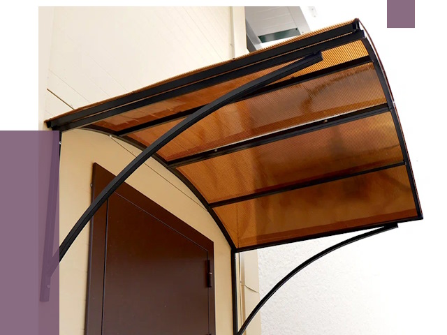 Недорогие козырьки в Павловском Посаде от 7540 руб.  | ПРОЛЁТ-Пвл