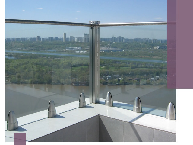 Стеклянные парапеты премиум класса в Павловском Посаде для домов и бизнесов