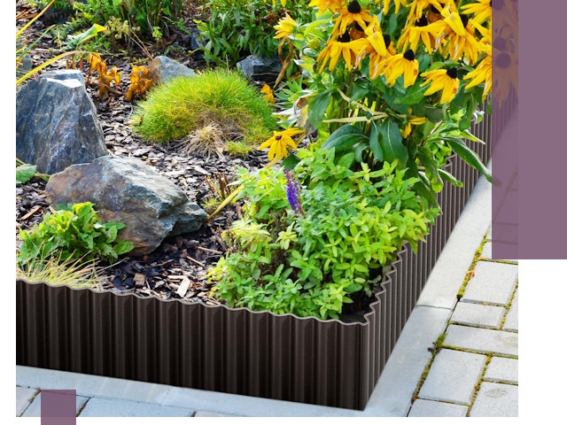 Металлические бордюры для клумб в Павловском Посаде — производство и монтаж