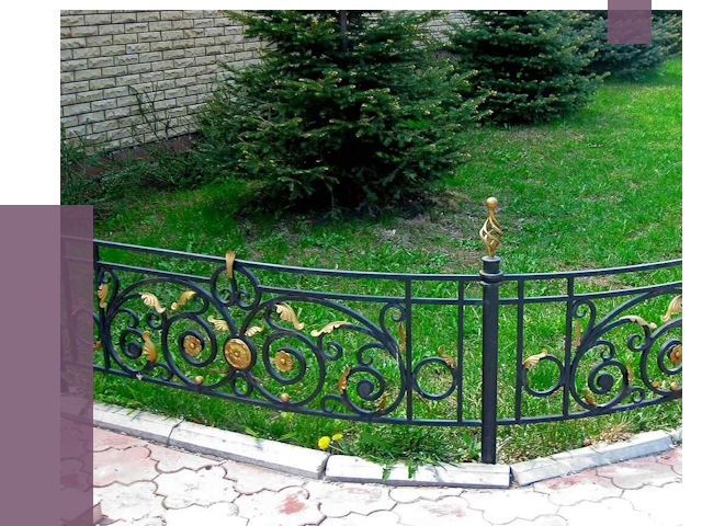 Кованые газонные ограждения в Павловском Посаде от 7571 руб. — ПРОЛЁТ-Пвл